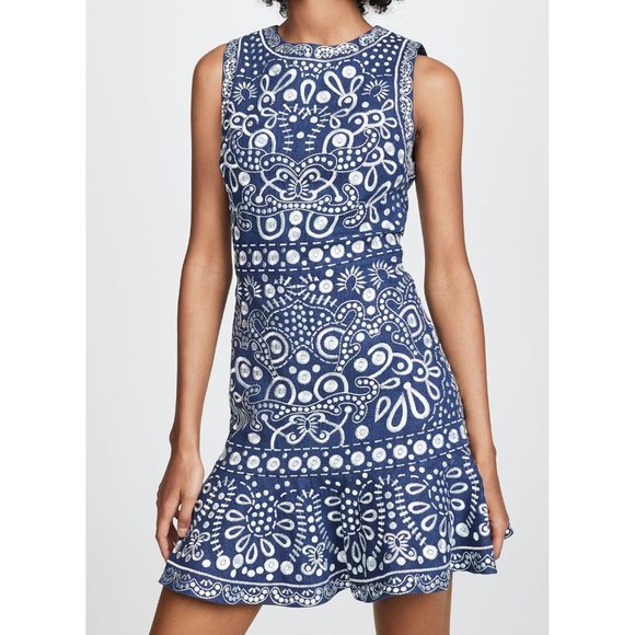 Alice + Olivia Dresses & Skirts - Alice + Olivia Blue and White Mini Dress